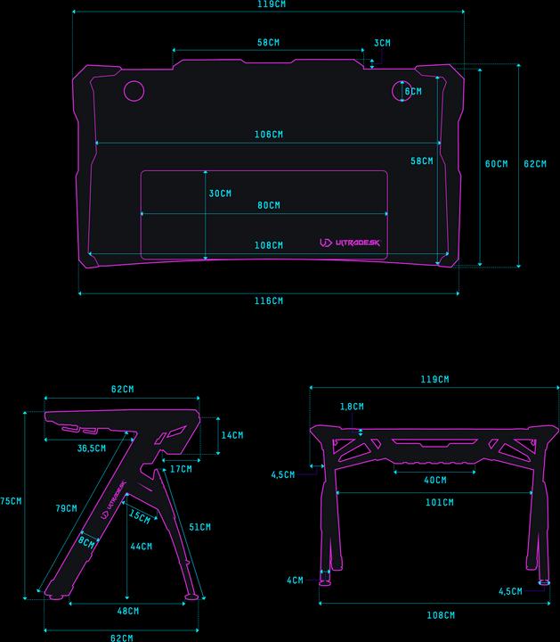 Produktbild Ultradesk Invader