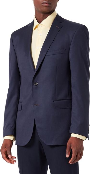 Lupantte Shane Single-Breasted Jacket with Flap Pockets, Slanted Lapels, Side Vents, and Striped Lining (60)