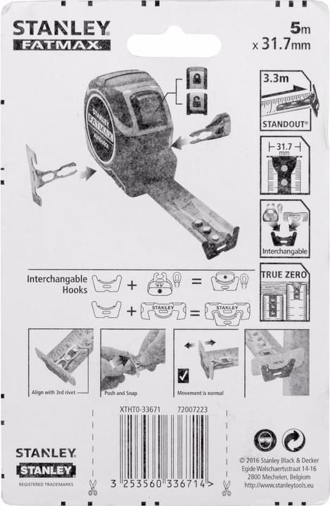 Actual product image Stanley FatMax (M, mm, cm)