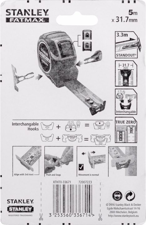 Actual product image Stanley FatMax (M, mm, cm)