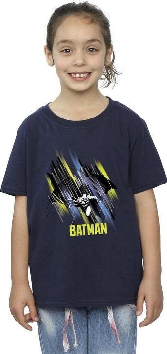 Actual product image Girls Batman Flying Batman Cotton T-Shirt (140, 146)