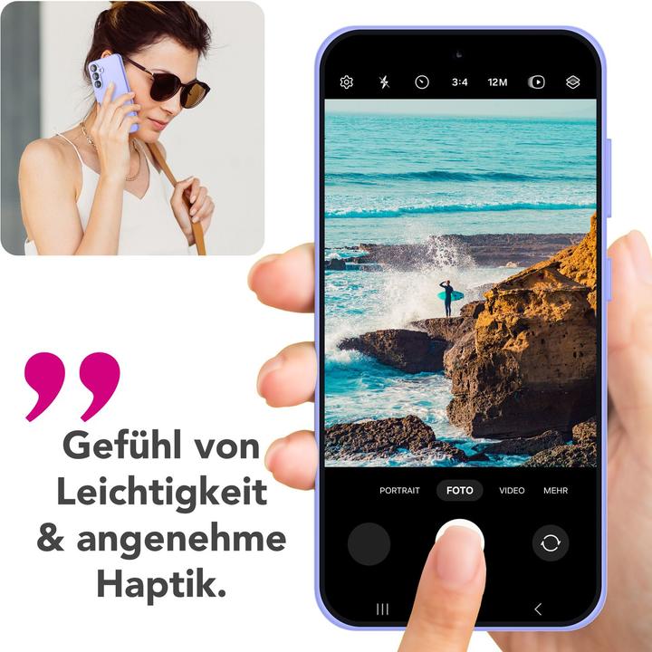 Actual product image Nalia Phoenix - Abwischbare Flüssigsilikon Hülle - Easy Clean Liquid Silicone Cover (Samsung Galaxy S25)