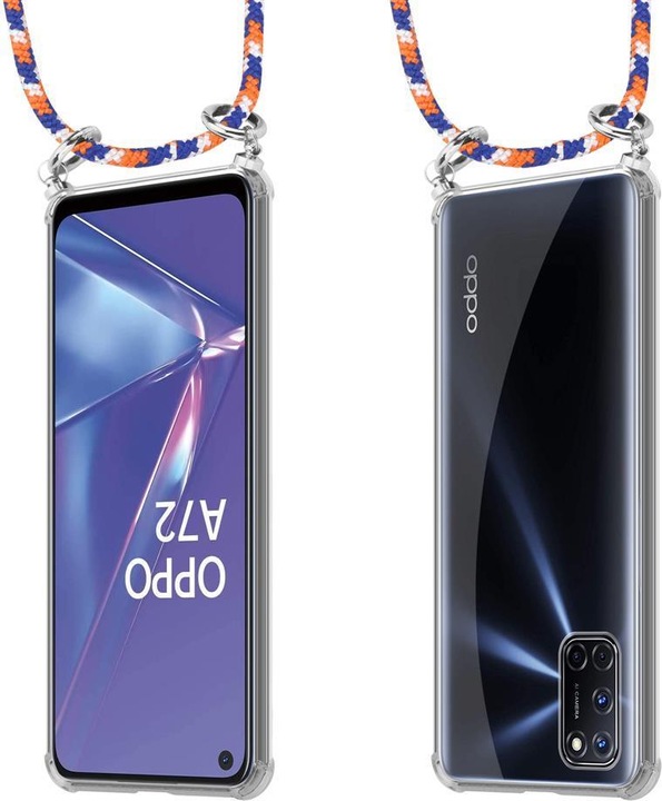 Produktbild Cadorabo TPU Handy Kette SILBER Cover