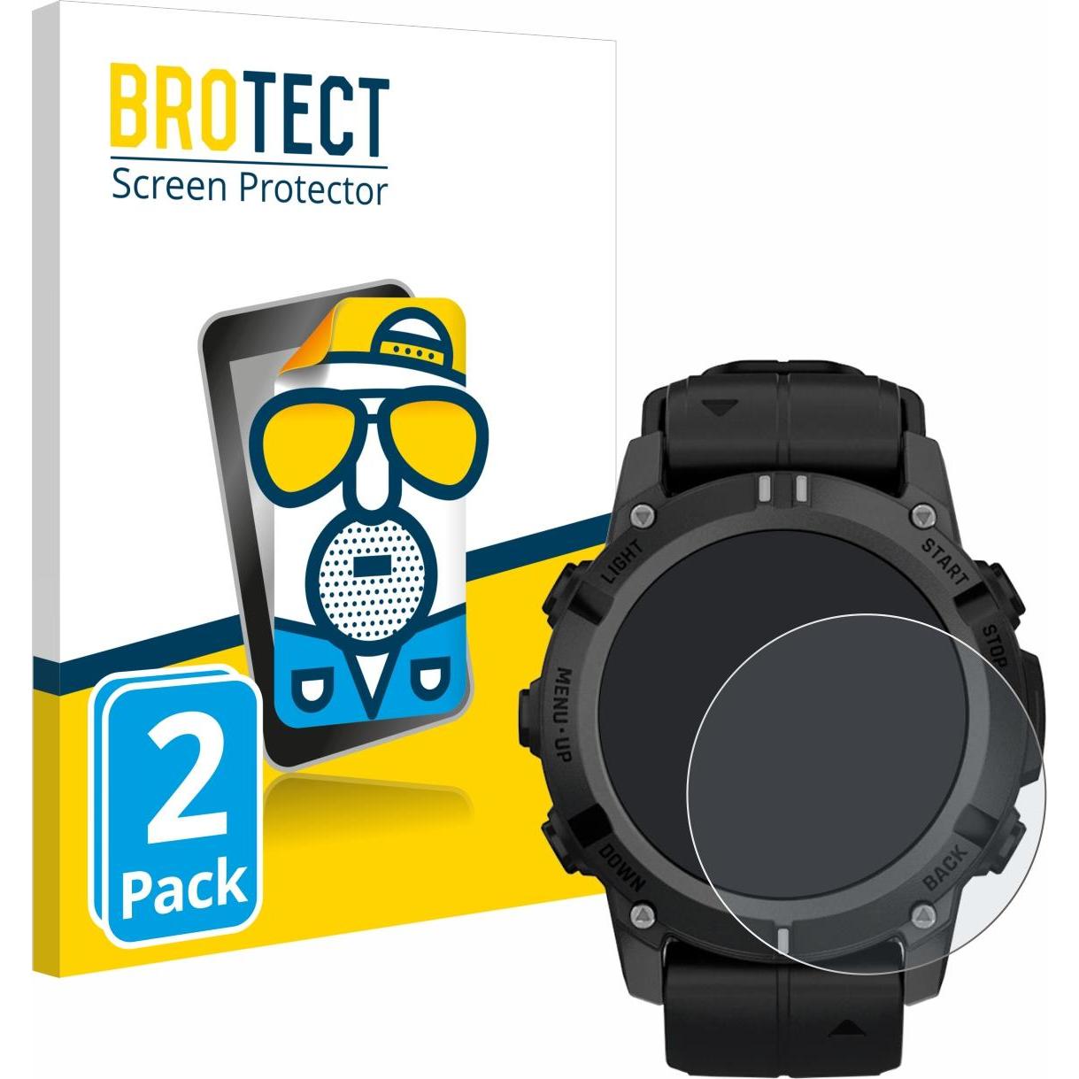 BROTECT Entspiegelungsfolie Displayschutz Displayschutzfolie Folie Matt, Smartwatch Schutzfolie, Grau