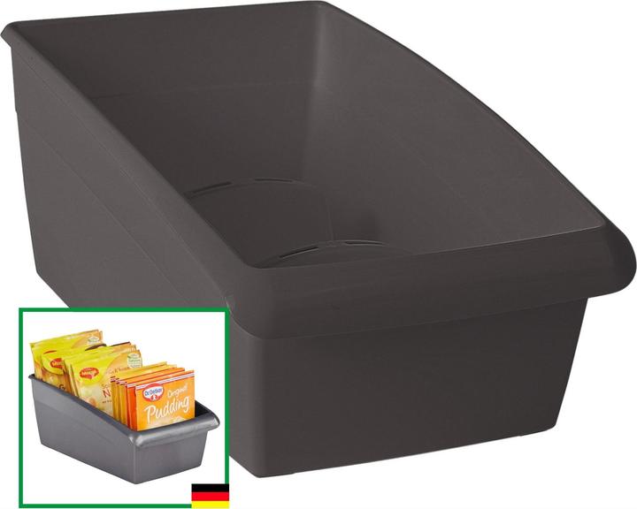Image du produit Novaliv Boîte à soupe grand tiroir Organisateur de cuisine - 25 x 16 cm GRIS ANTHRACITE (10.50 cm, 1x)