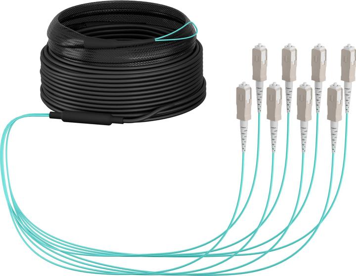 Image du produit EFB Elektronik Câble trunk U-DQ ZN BH OM3 8G 1x8 SC-SC 40m Dca LSZH (40 m)