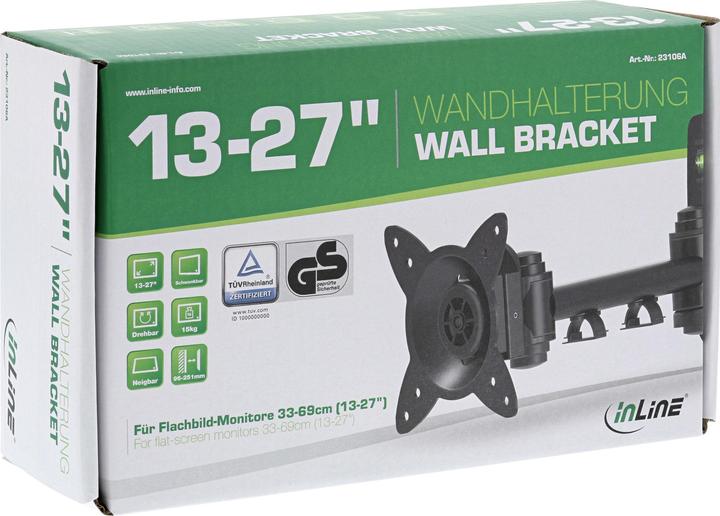 Produktbild InLine 23106a (Wand, 24", 15 kg)