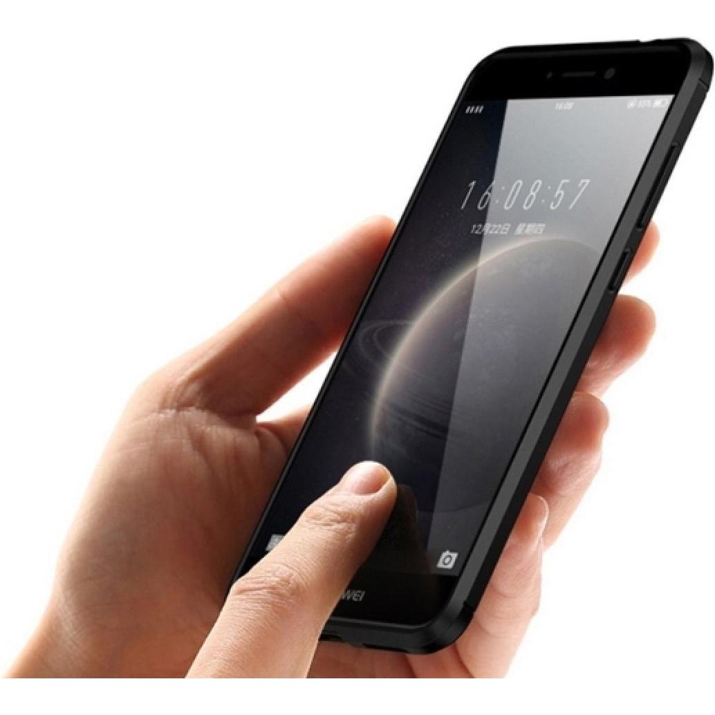 Thumbnail - Screenguard Huawei P10 Lite Hülle Carbon Brushed Soft TPU (Huawei P10 Lite), Smartphone Hülle, Schwarz