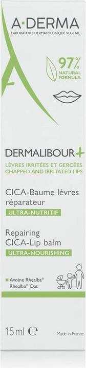 Produktbild A-Derma Dermalibour+ Repairing Cica-Lip Balm (Lippenbalsam, 15 ml)
