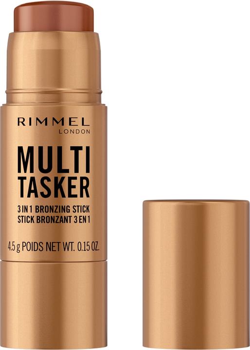 Rimmel London Rimmel Multi Tasker 3-in-1 Bronzing Stick 003 Tan Sculpted and Bronzed Glow (003, Bronzage, Contour)