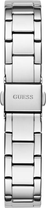 Actual product image Guess P SLV CS W/ CRYS / SUN WHT DL / P SLV BRCT Wristwatch (Watch with gemstone, 30 mm)