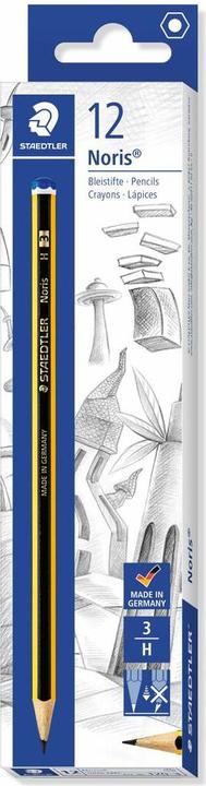 Actual product image Staedtler Noris pencil, H (2 mm, H, 12 x)