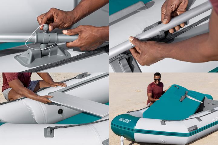 Actual product image Bestway Hydro Force Mirovia Elite 5-Person Inflatable Sport Boat Set 3.30 m (330 cm, 5 Persons)