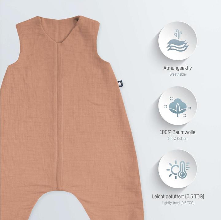 Produktbild Julius Zöllner Jumper Musselin, dune (104 cm, 0.5 TOG, Sommer)