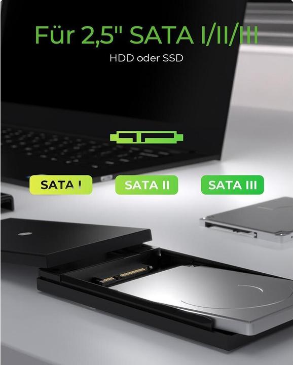 Produktbild Icy Box Gehäuse für 1x SSD/HDD, IB-200T-C3 (2.5")
