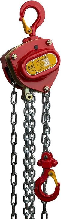 Delta RED Premium handkettingtakel - 1 ton - met 3 meter hijshoogte