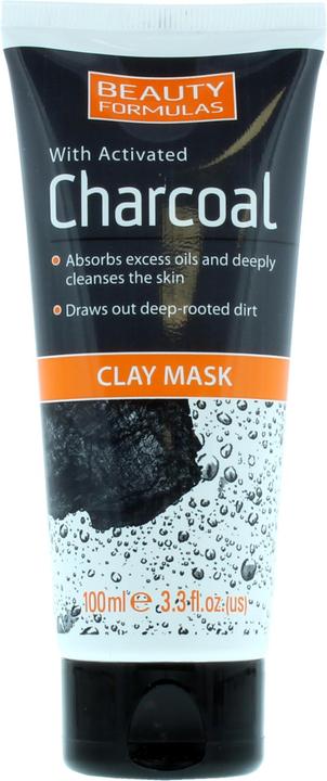 Actual product image Beauty Formulas Charcoal Clay Mask Cleansing Clay Mask With Active Carbon 100Ml (100 ml)