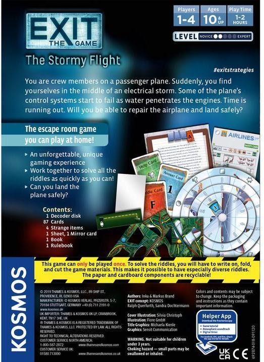 Actual product image Thames & Kosmos EXIT: The Stormy Flight board game strategy (English)