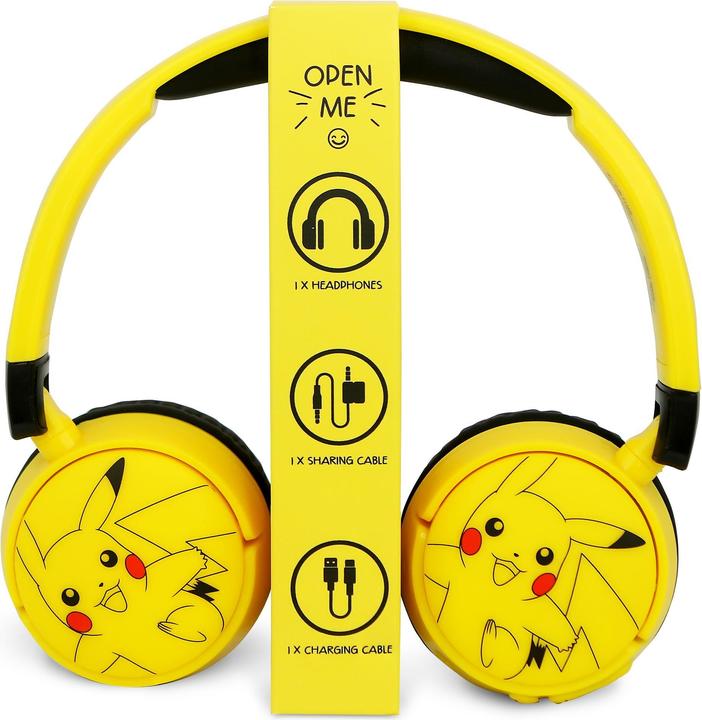 Image du produit NoName Oreillette Bluetooth avec contrôle parental - Pokemon Pikachu jaune