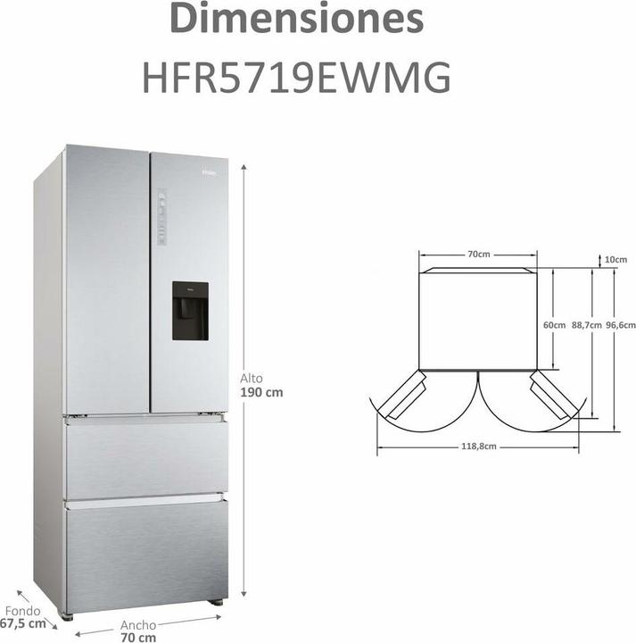 Immagine prodotto Haier HFR5719EWMG (444 l)