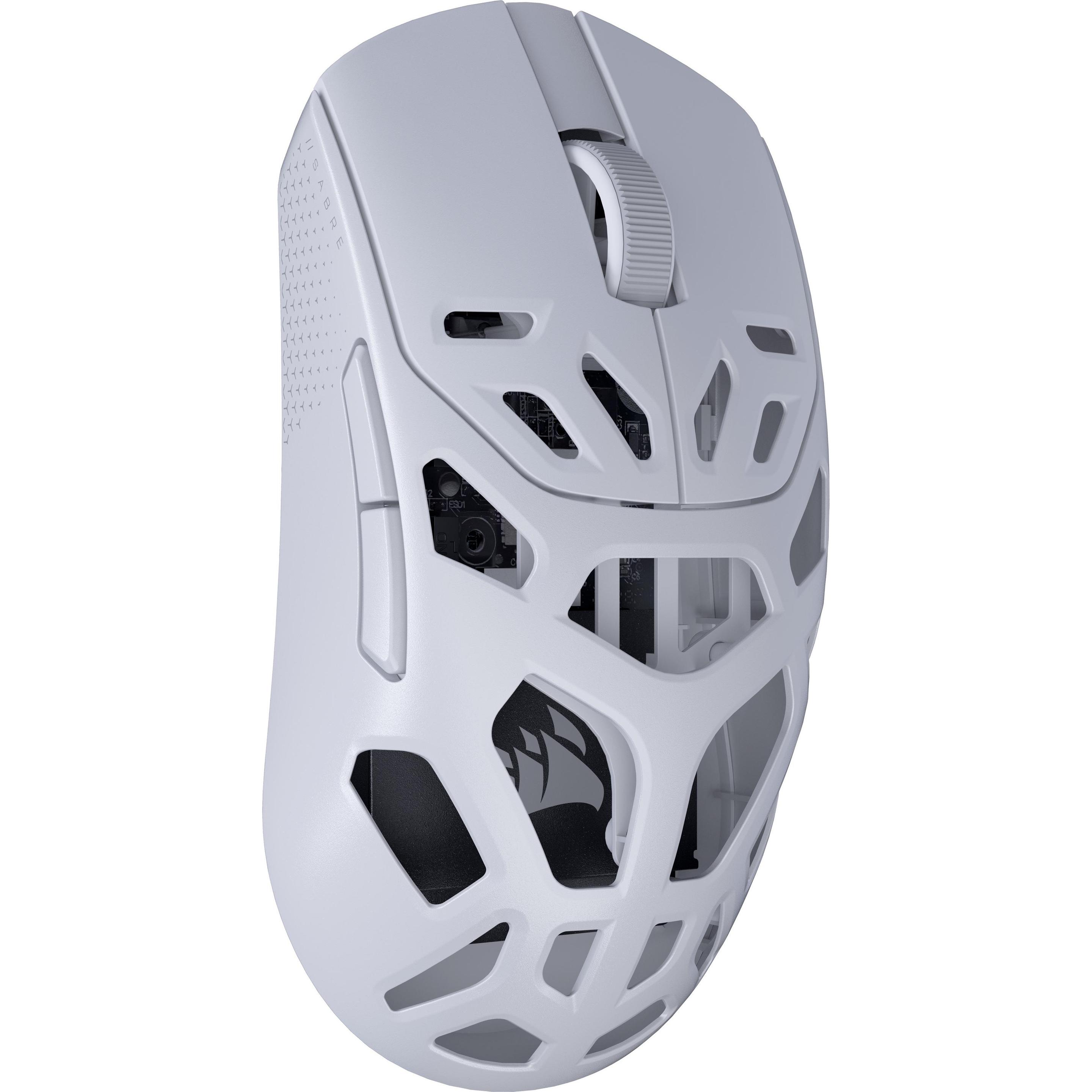 Corsair Sabre V2 Pro MG Ultralight Wireless - Gaming Mus - Optisk - 6 knapper - Hvid (Cablato, Senza fili), Mouse, Bianco