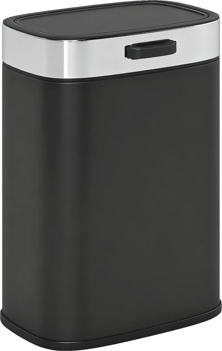 Homcom Mülleimer Edelstahl, Kunststoff Schwarz (5 l)