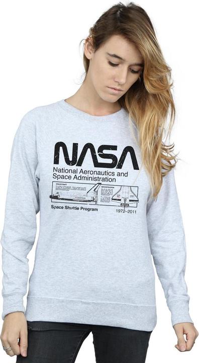 Actual product image Nasa Womens/Ladies Space Shuttle Sweatshirt (S)