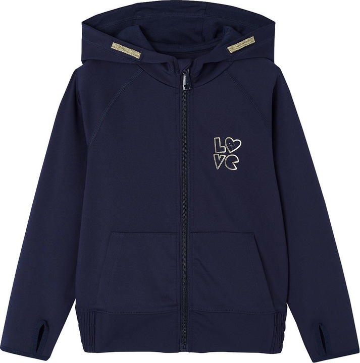 Actual product image Vertbaudet Mädchen Sport-Set: Kapuzensweatjacke & Leggings aus Funktionsmaterial (128)