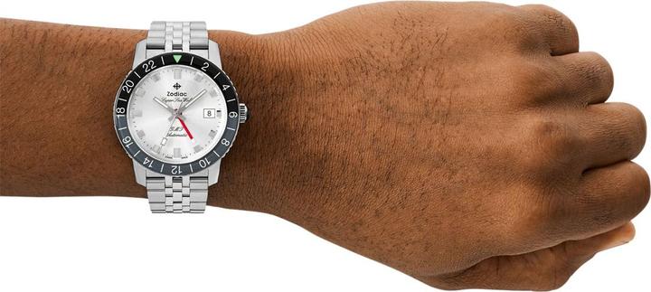 Actual product image Zodiac Super Sea Wolf GMT Automatic (Analogue wristwatch, 40 mm)