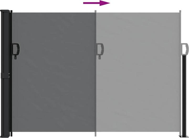 Actual product image vidaXL Extendable side awning (1.40 m)