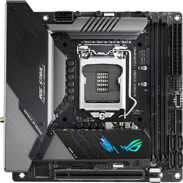 Produktbild ASUS ROG Strix Z490-I Gaming (LGA 1200, Intel Z490, Mini-ITX)