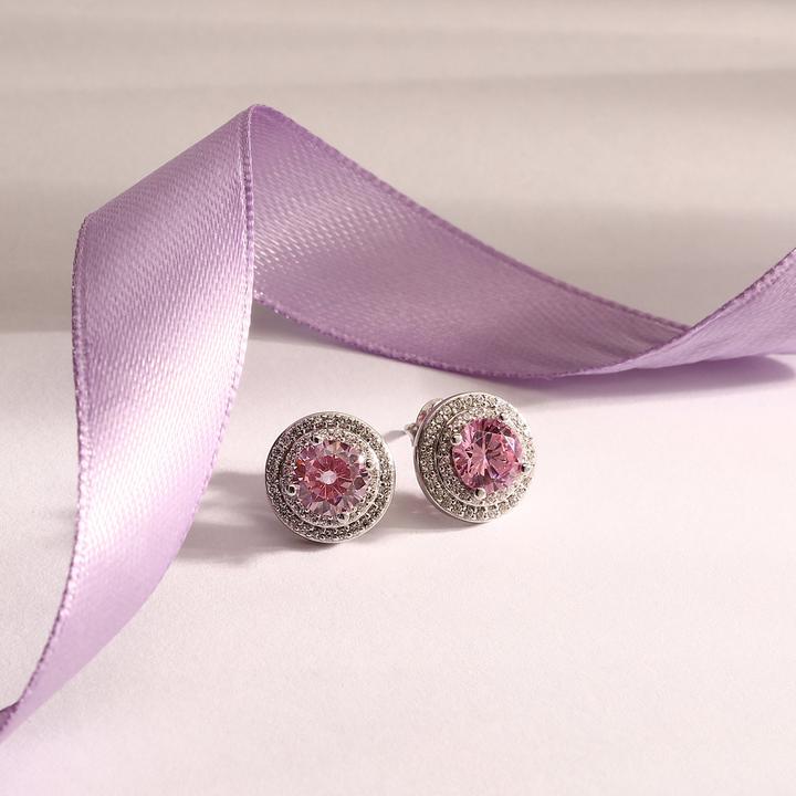 Produktbild Morellato Shiny Silver Earrings With Pink Zircon Tesori Saiw273 (Silber 925)
