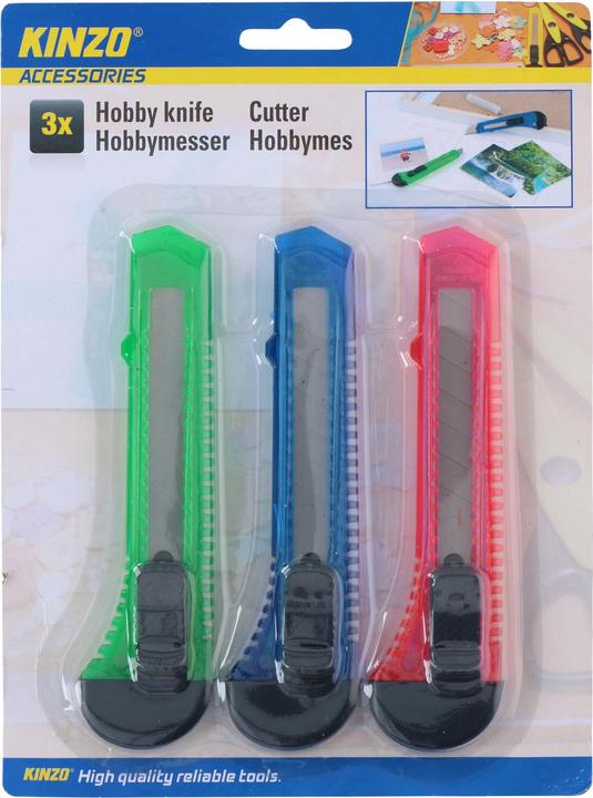 Image du produit Kinzo Couteau de bricolage, 3 pcs. (Cutters)