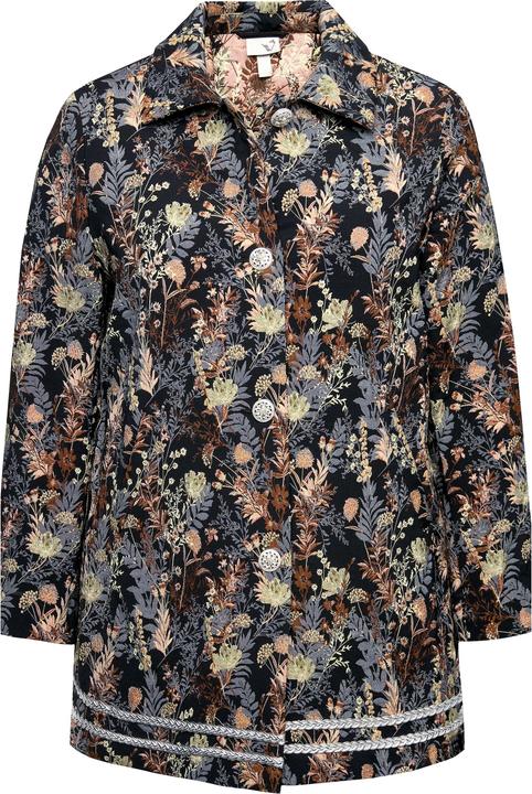 Immagine prodotto Ulla Popken Giacca con jacquard, collo da camicia e bottoni decorativi (54)