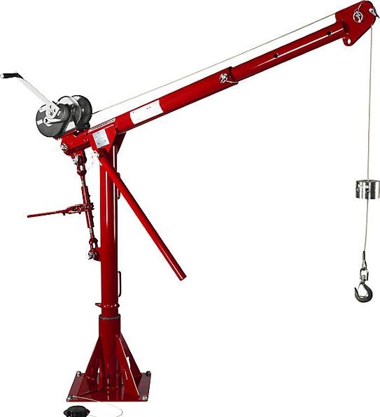 Actual product image Thern Europe Commander 1000 portable davit crane, stainless steel, max. load 540 kg.