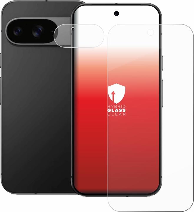 Actual product image upscreen Protective glass screen protector clear (1 pcs., Google Pixel 9)