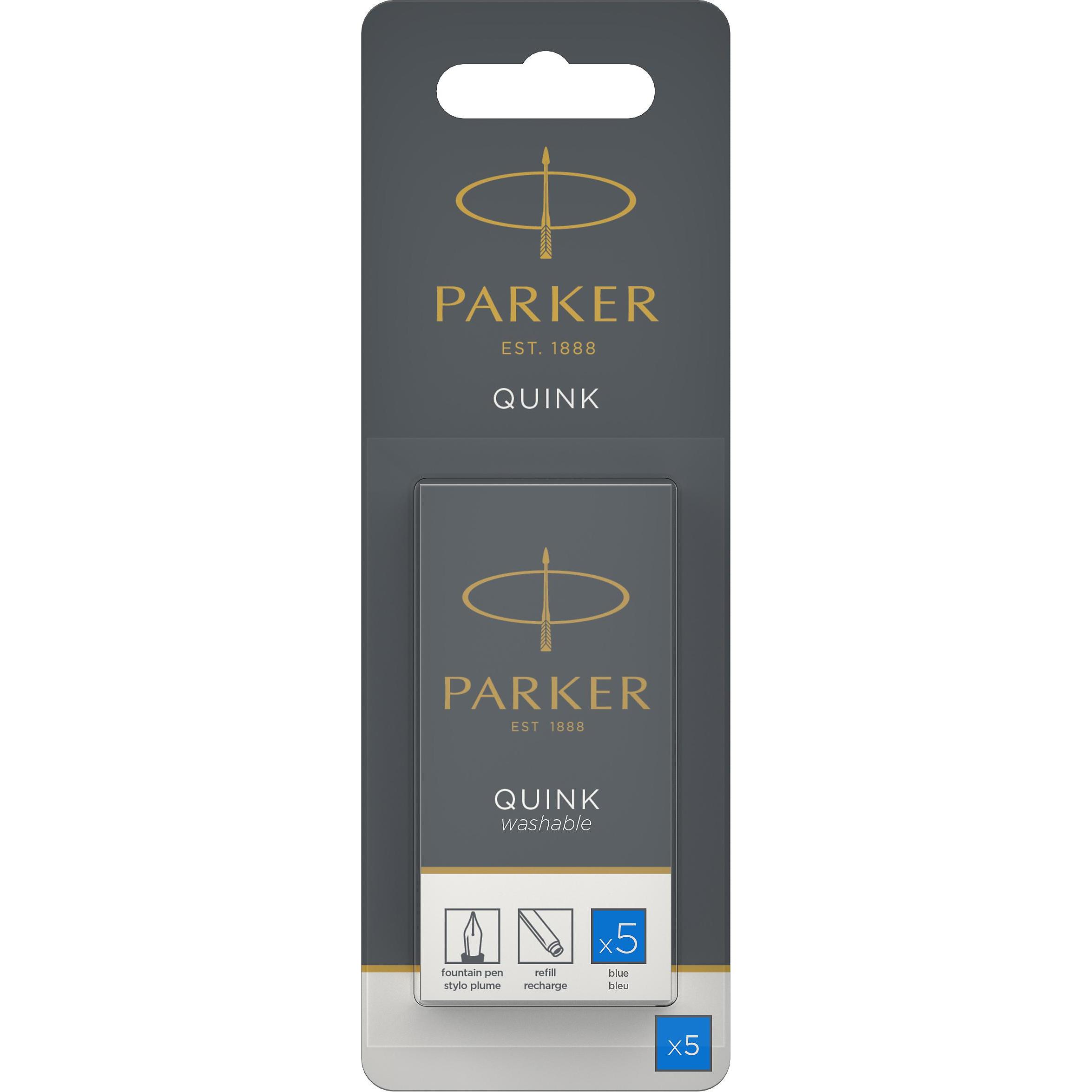 Parker Pen, Ersatzpatrone, Quink (Tintenfass, Blau)