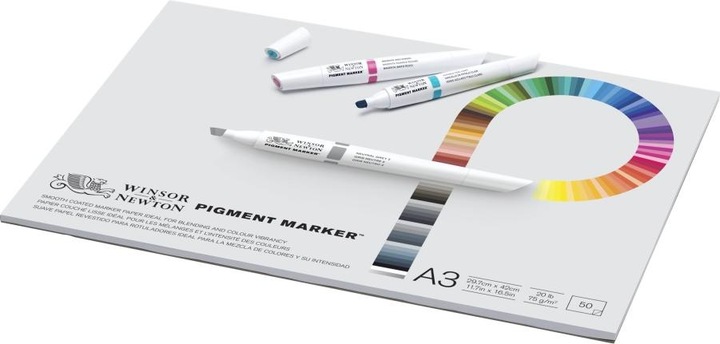 Produktbild Winsor & Newton Pad Pigment Marker 75G A3 50P
