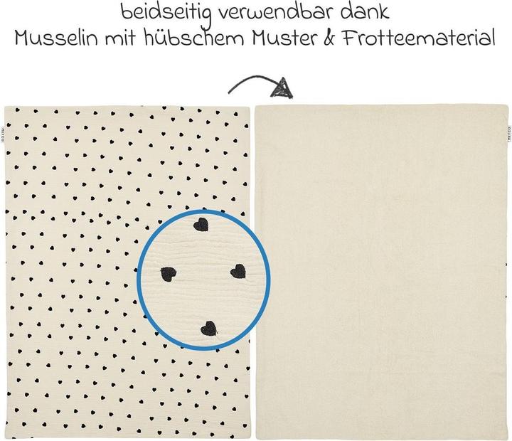 Actual product image Meyco baby blanket pre-washed muslin (75 x 100 cm)