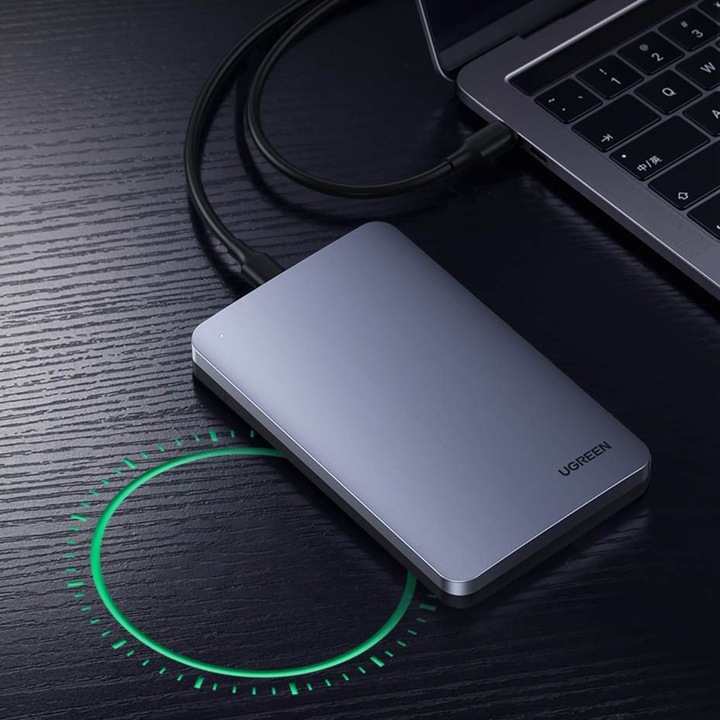 Productafbeelding Ugreen USB 3.1 Type-C HDD/SSD Aluminium Behuizing 2,5" (2.5")