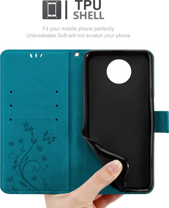 Actual product image Cadorabo Flower Book cover (Nokia G10, Nokia G20)