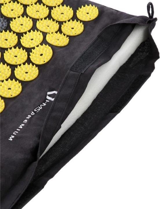 Immagine prodotto HMS Set di tappetini per agopressione e cuscini Premium AKM04, nero