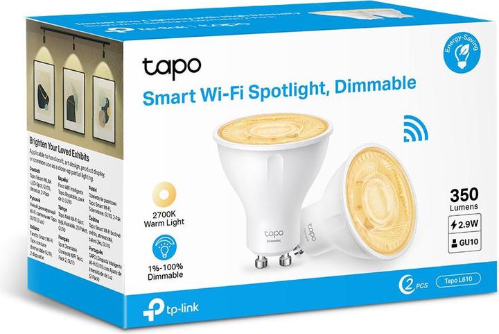 Produktbild TP-Link Tapo L610  (2-pack) (GU10, 2.90 W, 350 lm, 2 x, D)