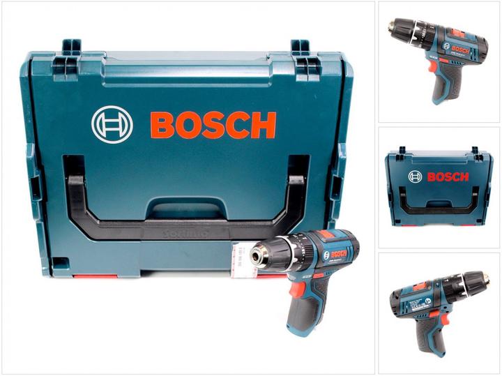 Bosch Professional Bosch GSB 10,8-2-LI Perceuse visseuse à percussion sans fil, solo + L-Boxx - sans batterie, sans cha