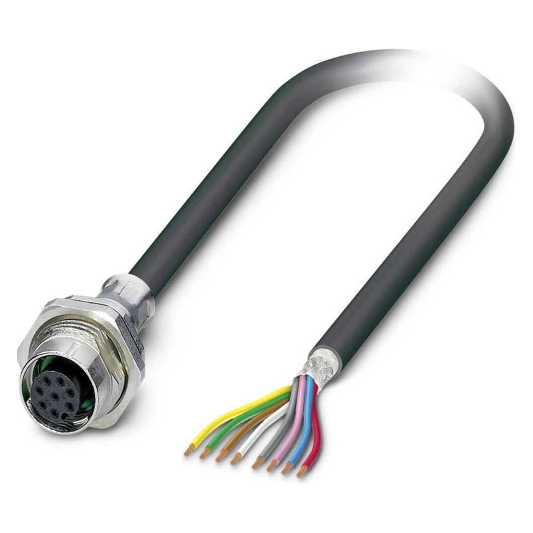 Phoenix Contact Sensor/actuator spoel-type connector, Kabels + Stekkers, Zwart