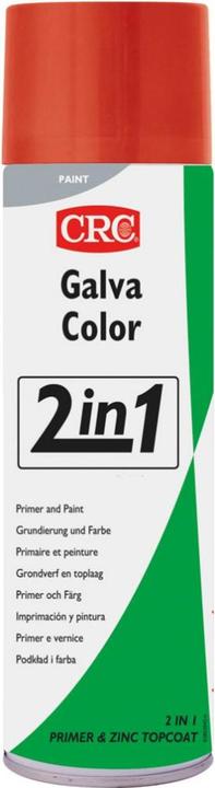 CRC Colour protective lacquer GalvaColor 2in1, 3000 Fire red 500 ml (500 ml, Fire red RAL 3000)