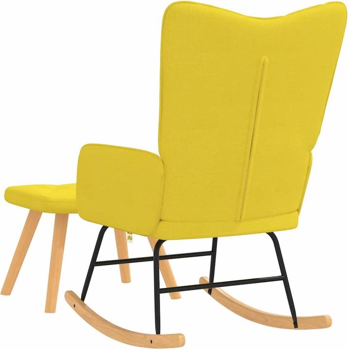 Image du produit vidaXL Schaukelstuhl mit Hocker
