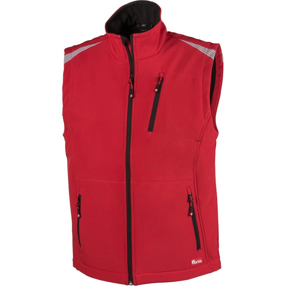 Magni, Arbeitsjacke, FORTIS Herren Weste/Arbeitsweste 24 rot/schwarz Gr.S (S)