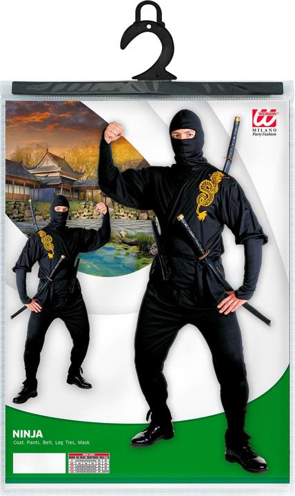 Image du produit Widmann Costume de ninja pour homme (S)