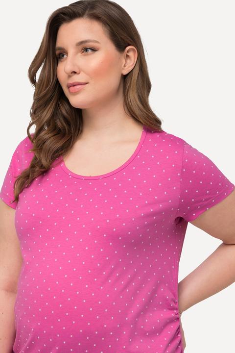 Produktbild Ulla Popken Bellieva-T-Shirts, 2er-Pack, Kurzarm, seitl. Raffung, GOTS (42, 44)